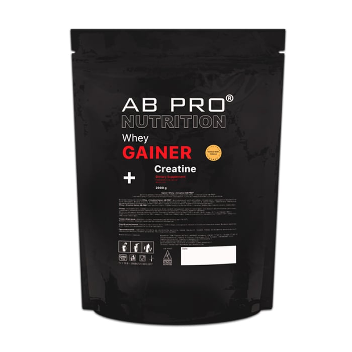 Гейнер AB Pro Nutrition Whey Gainer + Creatine шоколад, в порошку, 2 кг